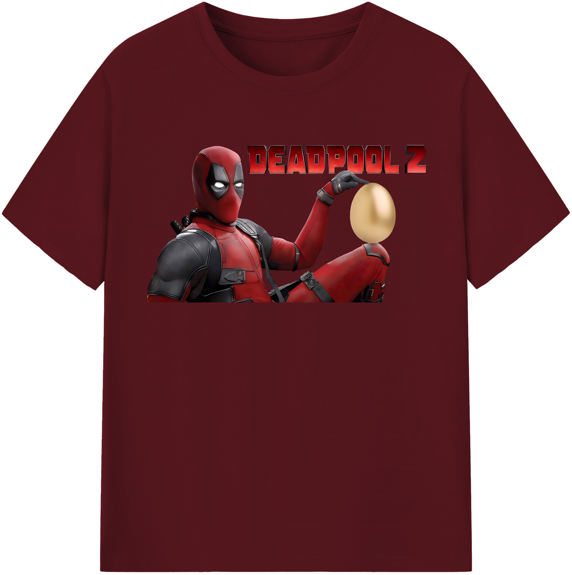 （画像用） Deadpool デッドプール 綿100％半袖Tシャツ（フロントプリント）